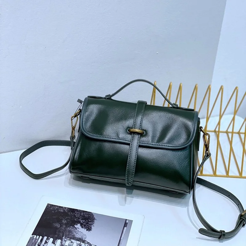 

2022 New Genuine Leather Female Bag Women Cowskin Handbag High Quality Ladies Shoulder Messenger Bag Brand Designer Casual Totes