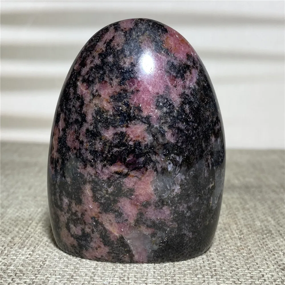 

Natural Rhodonite Freeform Point Quartz Crystal Mineral Specimen Rod Column Wicca Reiki Energy Healing Ornament Home Decor