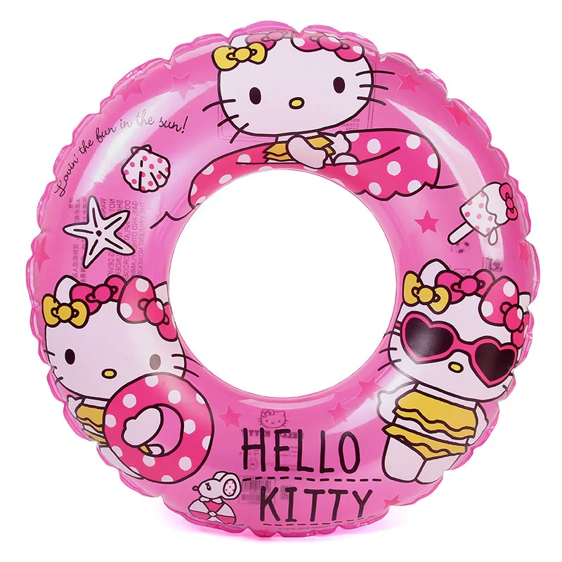 

Плавательное кольцо Hello kitty 60 см, высококачественное мультяшное детское плавательное кольцо, детское плавательное кольцо, Надувное плавающ...