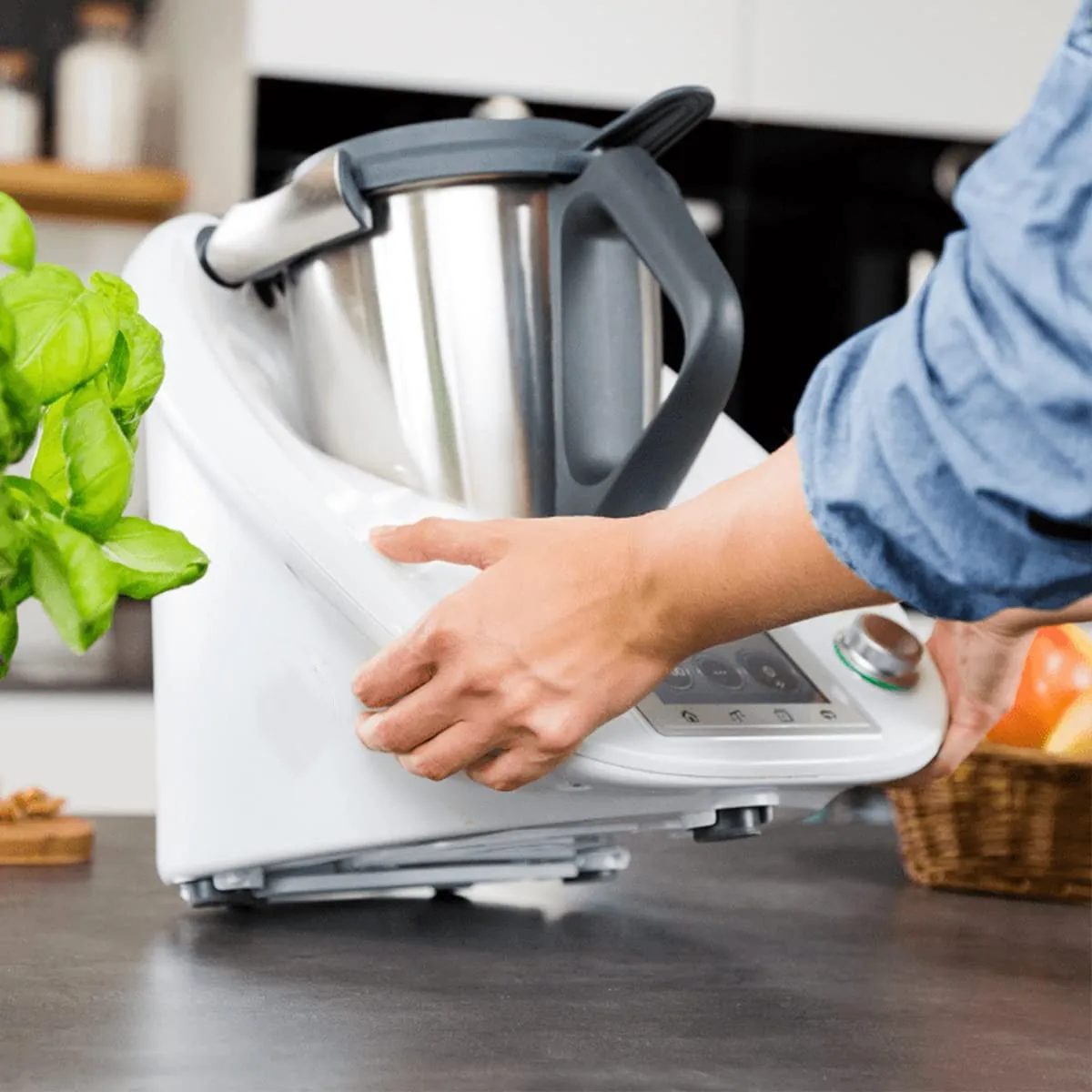 4 шт. самоклеящиеся наклейки-невидимки для раздвижной доски Thermomix TM5 TM6