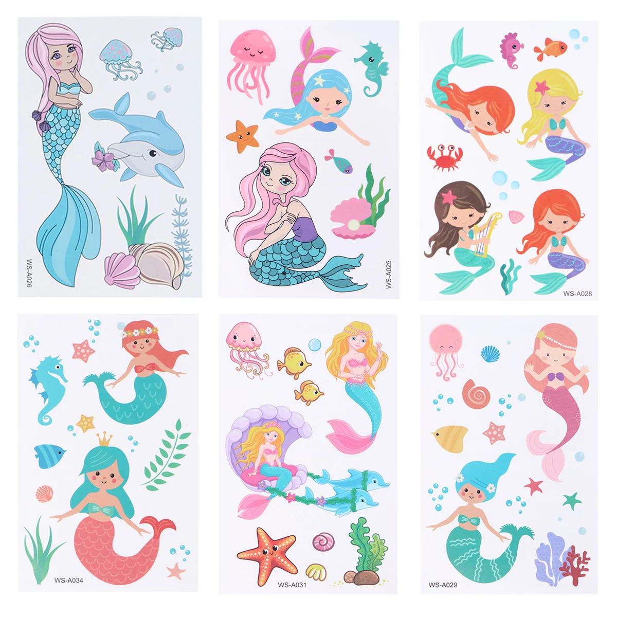 

12 Sheets Sticker Temporary Sticker Decal Cartoon Sticker for Decoration Kids Daily