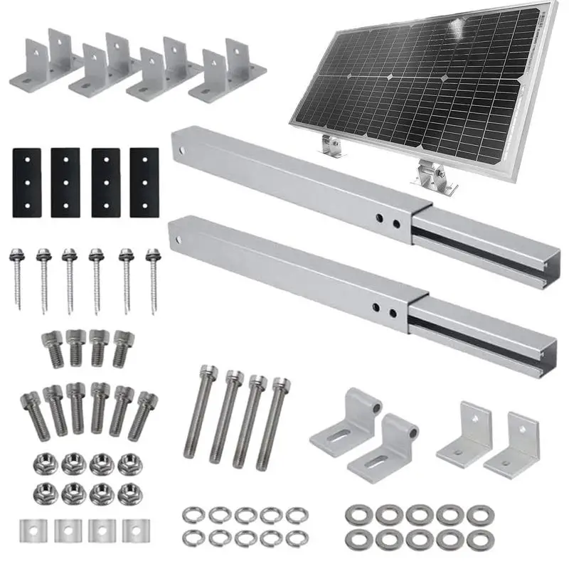 Solar Panel Mounting Brackets Quality Adjustable Solar Panel Mount Brackets For Flat Surfaces For RV Roof & Boat Off Grid System