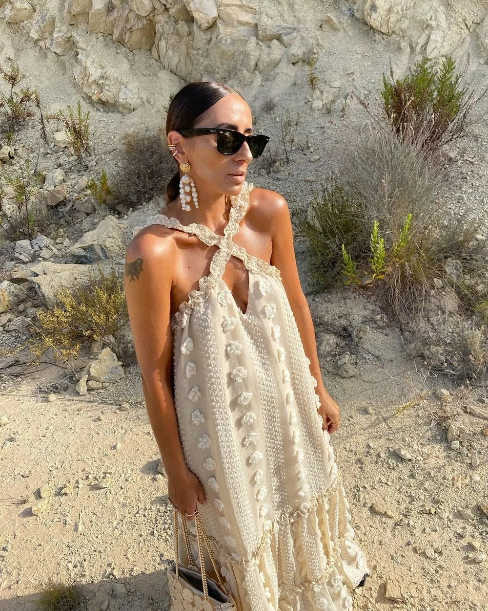 APIPEE летнее платье макси без рукавов с лямкой на шее для женщин модный пляжный