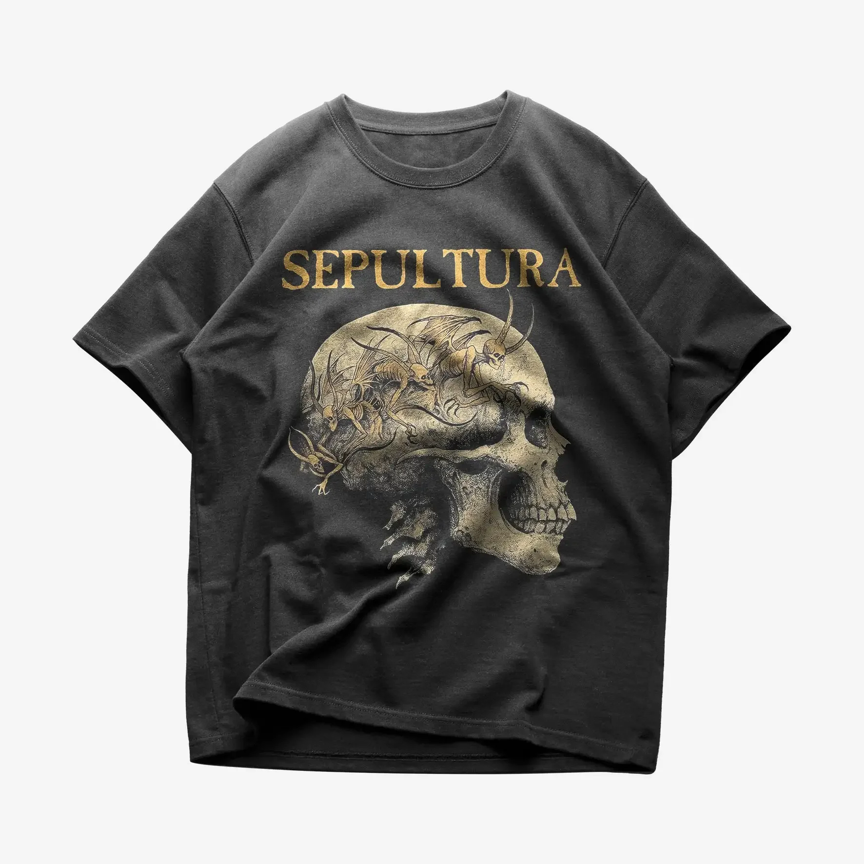 Лидер продаж футболка Sepultura из тяжелого хлопка