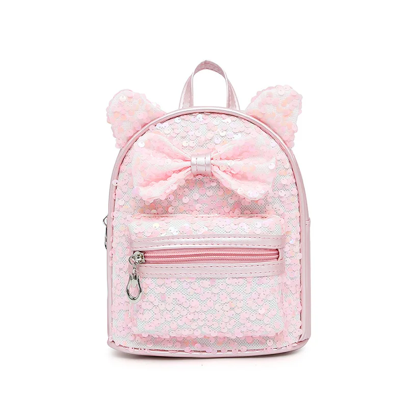 

Children's Schoolbag Kindergarten Backpack Fashion Cute Cartoon Princess Girl Out Mini Sequin Baby Backpack Kids Bag Plecak