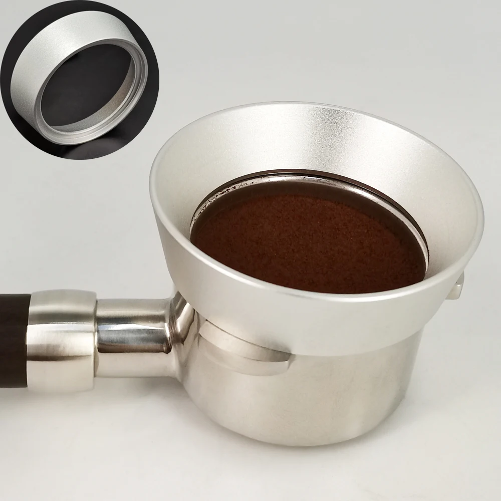 

51/54/58mm Dosing Ring Aluminium Alloy Coffee Espresso Dosing Funnel Compatible for 51/54/58mm Portafilter