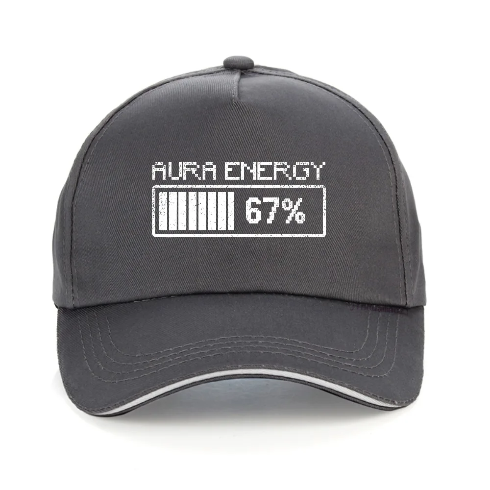 Фото Забавная мужская бейсболка Aura Energy at 67 Six Seven Genz Meme Slang, модная шляпа унисекс в стиле Харадзюку, регулируемая кепка Snapback №3