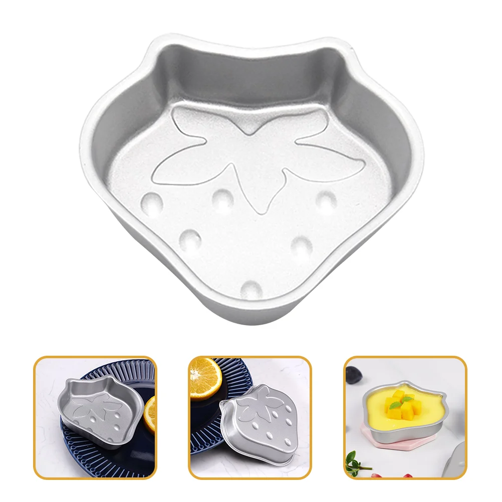 

Tart Molds Baking Egg Pan Cake Mini Cup Jelly Metal Tin Carbon Steel Tray Strawberry Shaped Pudding Pans Muffin Cheesecake