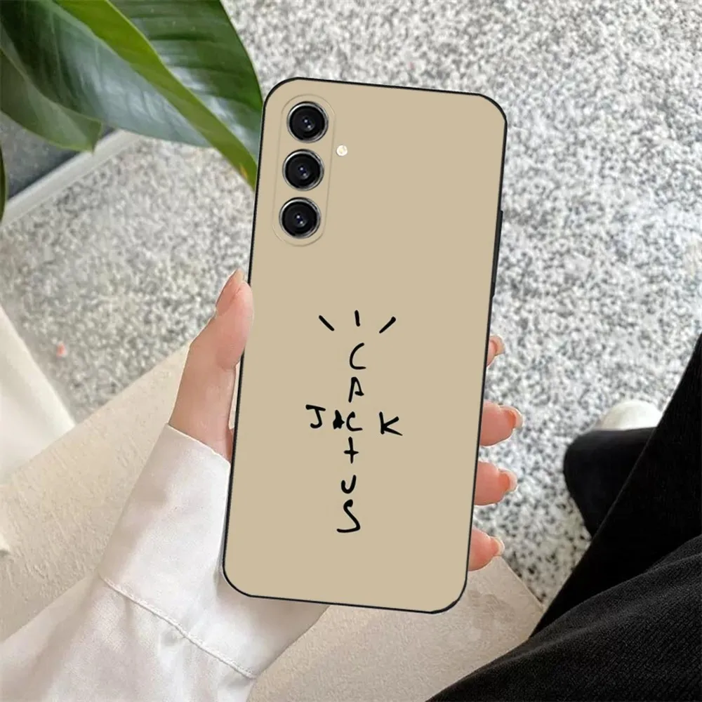 Чехол для телефона T-Travis Scott Cactus J-Jacks Samsung S24 23 22 30 21 10 9 Ultra Plus Lite FE мягкий силиконовый