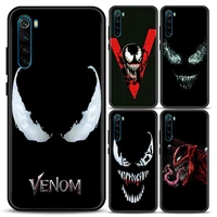 phone case for redmi 6 6a 7 7a note 7 note 8 8a 8t note 9 9s pro 4g t soft case cover marvel venom spiderman horro face