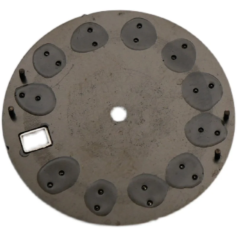 28.5 mm Watch accessories dial black checkered band Japan C3 luminous for  NH35 movement