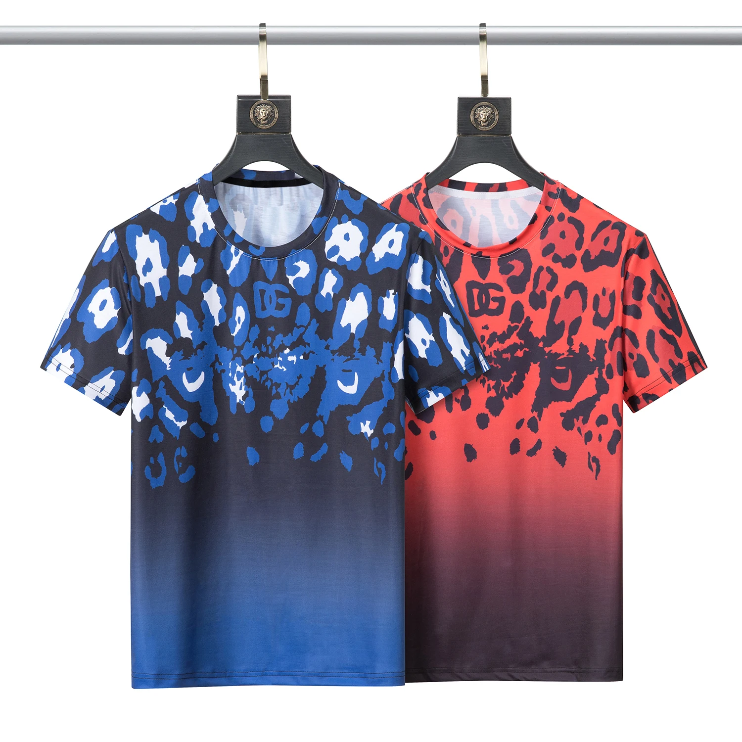 

2022, Мужская итальянская брендовая дизайнерская футболка Dolce & Gabbana с коротким рукавом, рубашка, качественные мужские топы, модная верхняя оде...