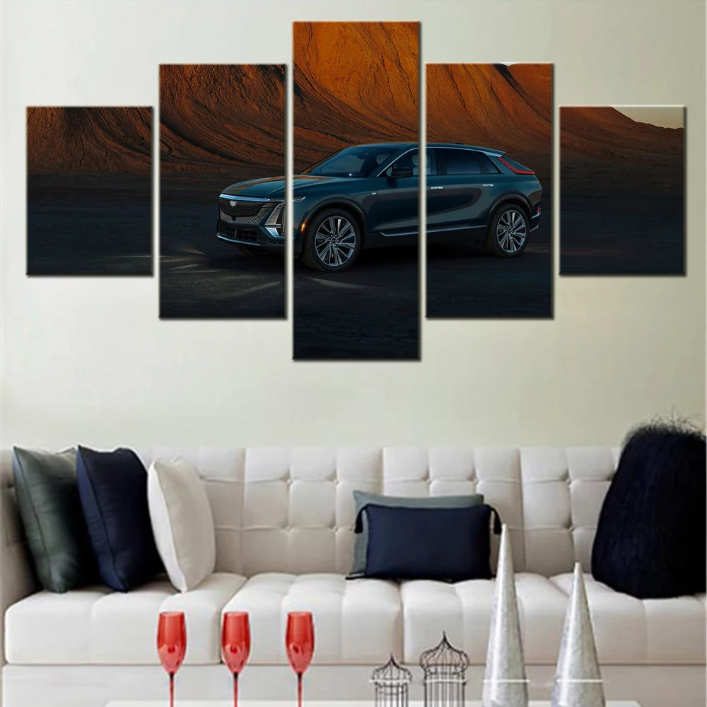 5 шт. настенные художественные холсты в рамке постер картина автомобили Cadillac Lyriq