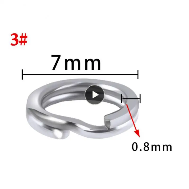 

/ Flattening Double Circle Fishing Line Damage Prevention Ring Powerful Anti-damage Ring Split Rings In Fishing Stainless Steel
