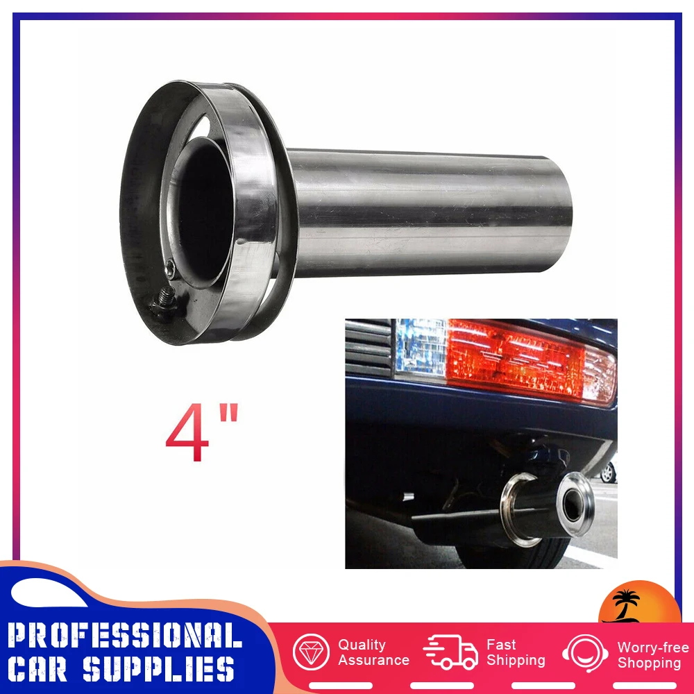 

Глушители для выхлопной трубы 4,0 дюйма, регулируемый круглый глушитель для выхлопной трубы, съемный глушитель, аксессуары для автомобиля из...