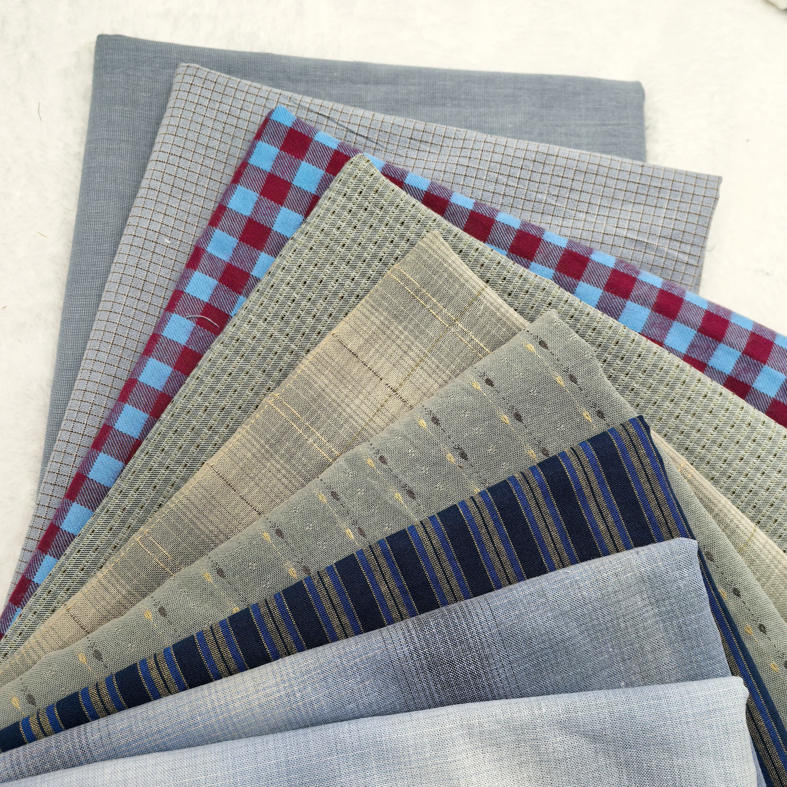 Выгодная цена окрашенная пряжа первый краситель тканая хлопковая клетчатая