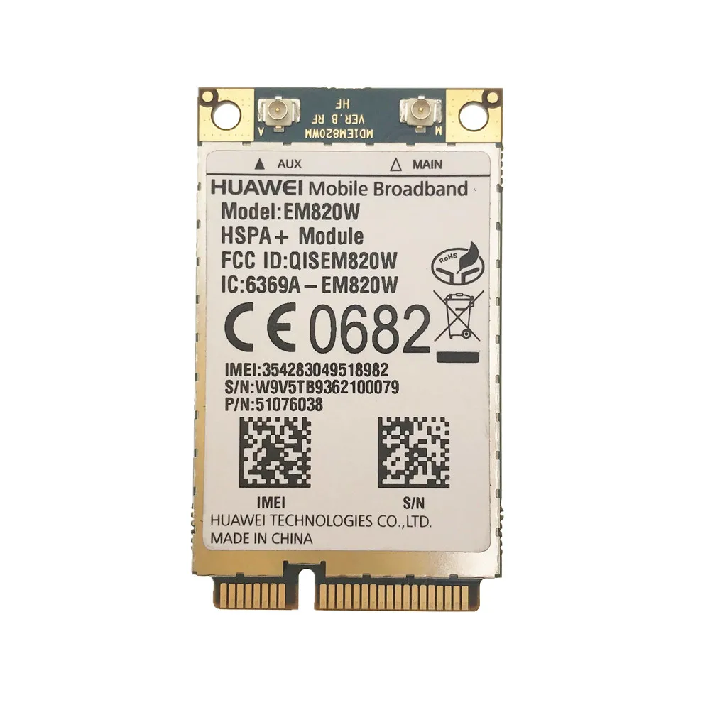 

Мини-карта Wi-Fi HUAWEI EM820W, Pcie 3G EDGE GPRS HSPA WCDMA беспроводной модуль UMTS/HSDPA/HSUPA/PA + HSPA + GPS
