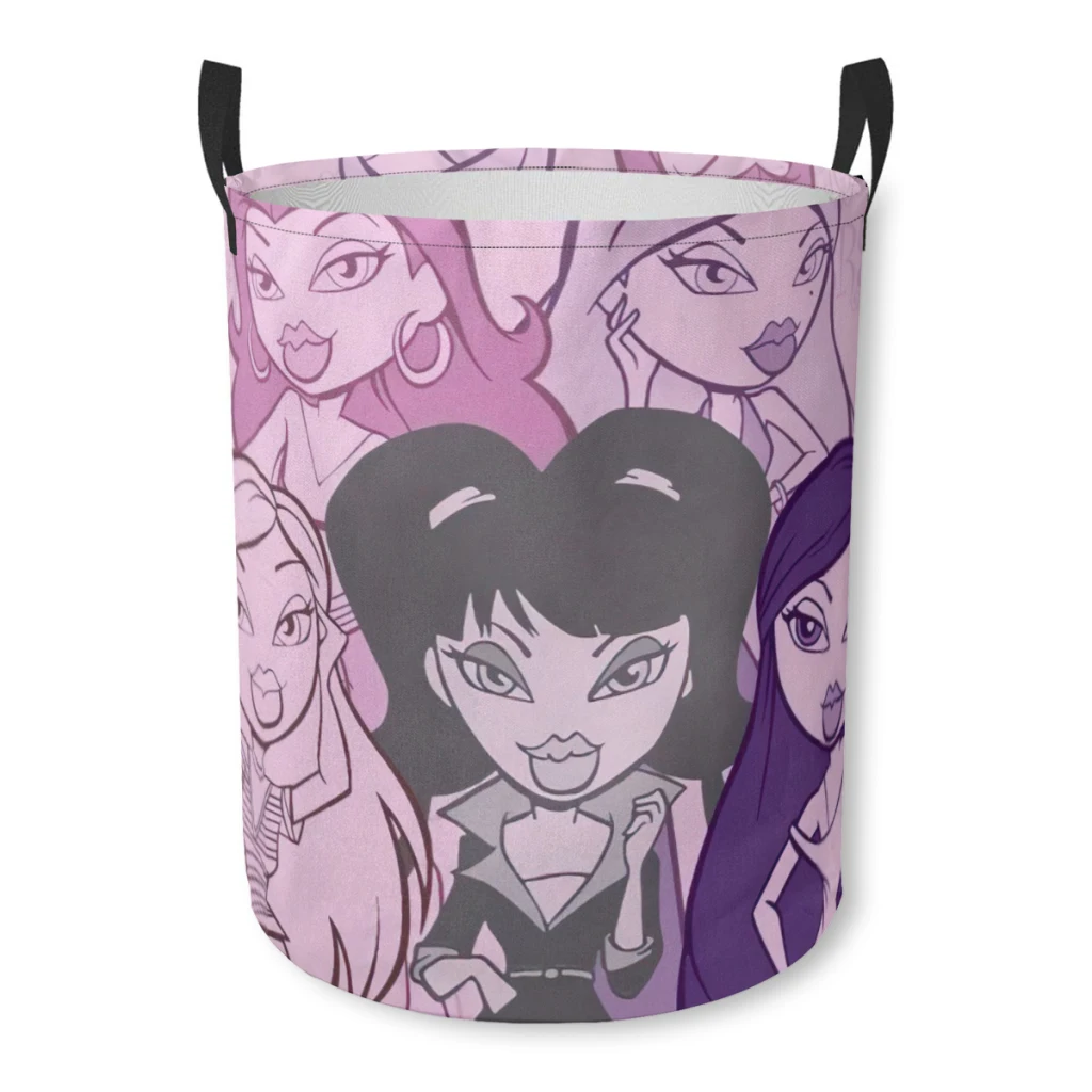 Бытовая тканевая корзина для грязной ткани ведро хранения милая кукла Братц