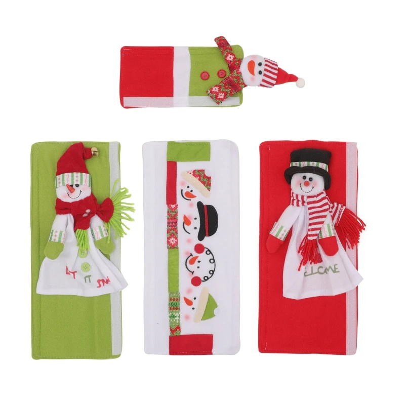 

Christmas Microwave Oven Handle Cover Refrigerator Door Handle Cover Sleeve