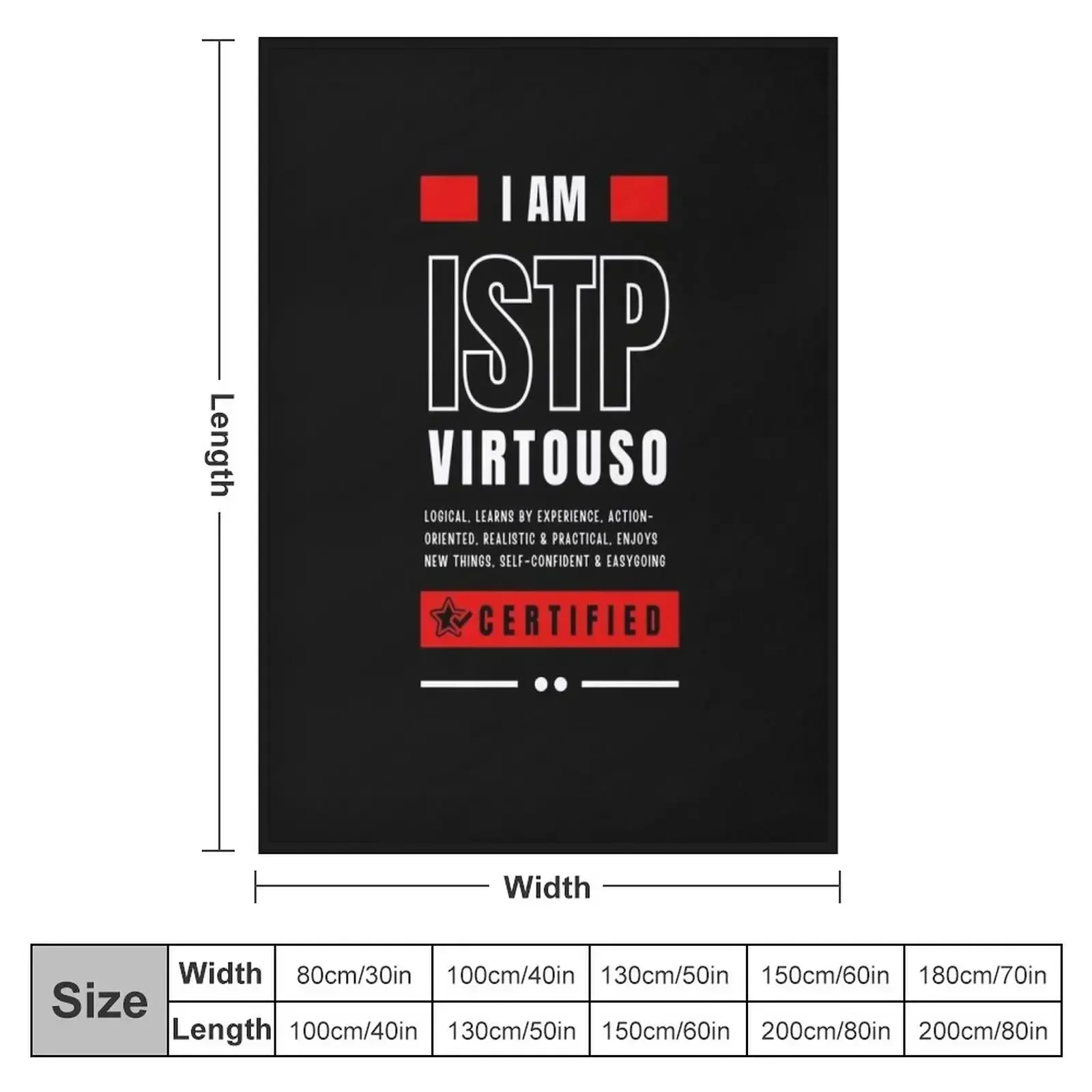 ISTP — футболка Virtuoso незаменимая для интроверта одеяло детские лохматые одеяла