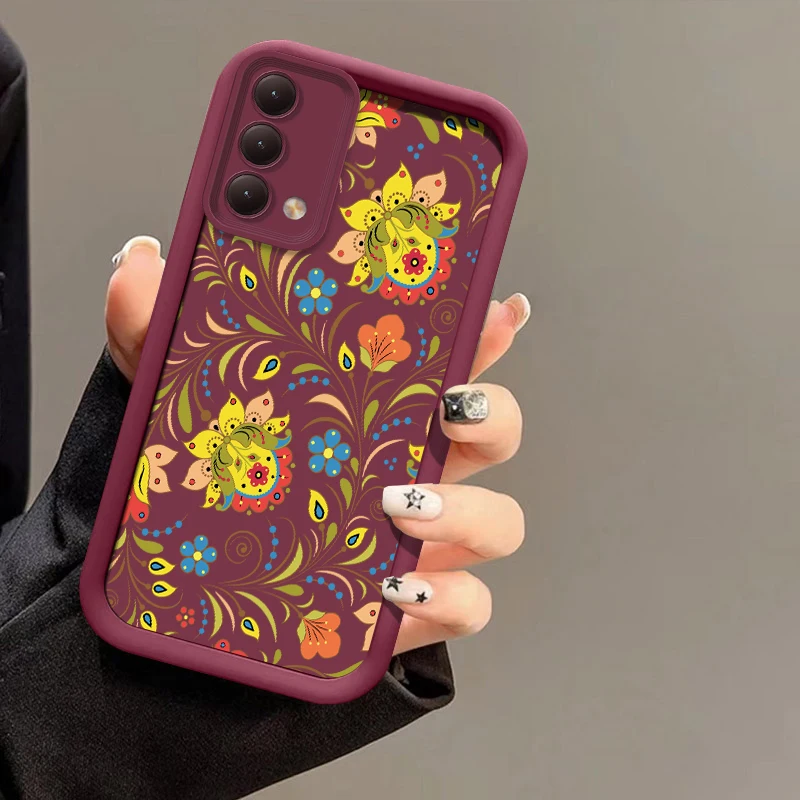 Противоударный матовый чехол для телефона Infinix Camon 50 40 Pro Spark 40C 30 Pro 6 Go 1 2024 Pova 9 7 Ultra 6 Neo с цветочным принтом (art.: 3920dafded5cb) - 3920dafded5cb