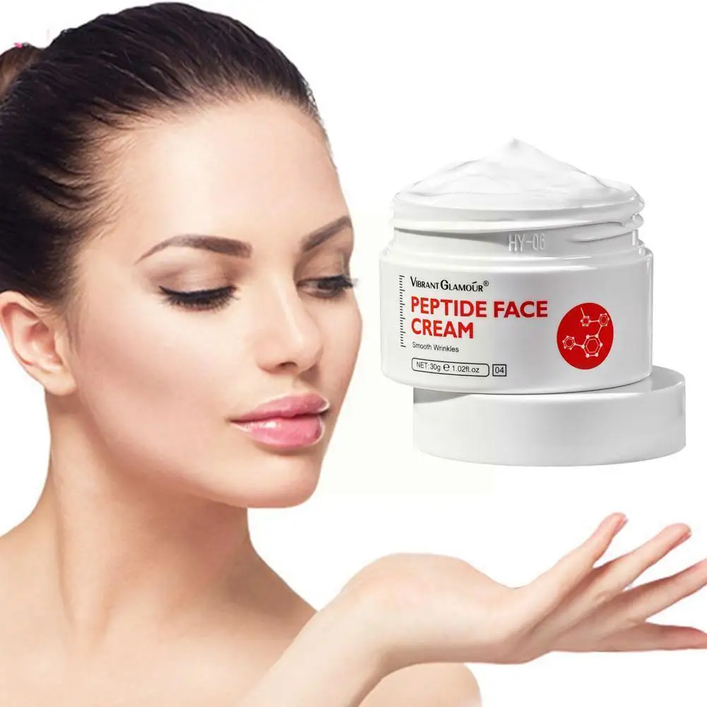 

VIBRANT GLAMOUR Six Peptides Face Cream Anti Aging Wrinkle Whitening Moisturizing Collagen Firming Skin For Women Skin Care S5I7