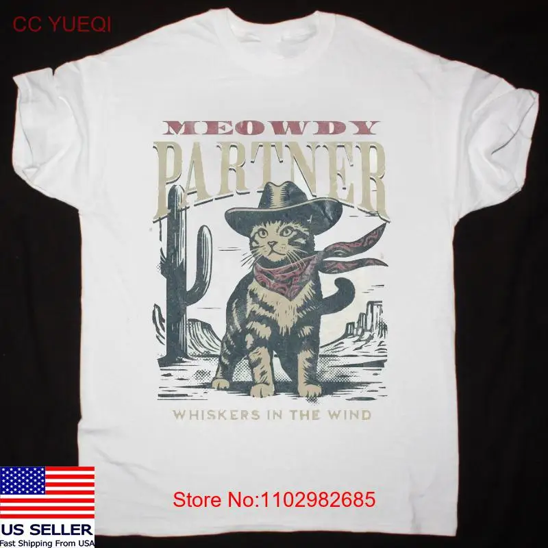 Футболка Meowdy Partner Cowboy Cat с коротким рукавом полный размер