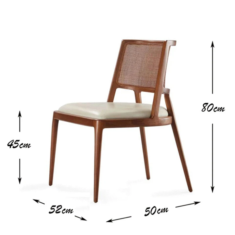 Обеденные стулья из массива дерева в итальянском стиле для спальни обеденные