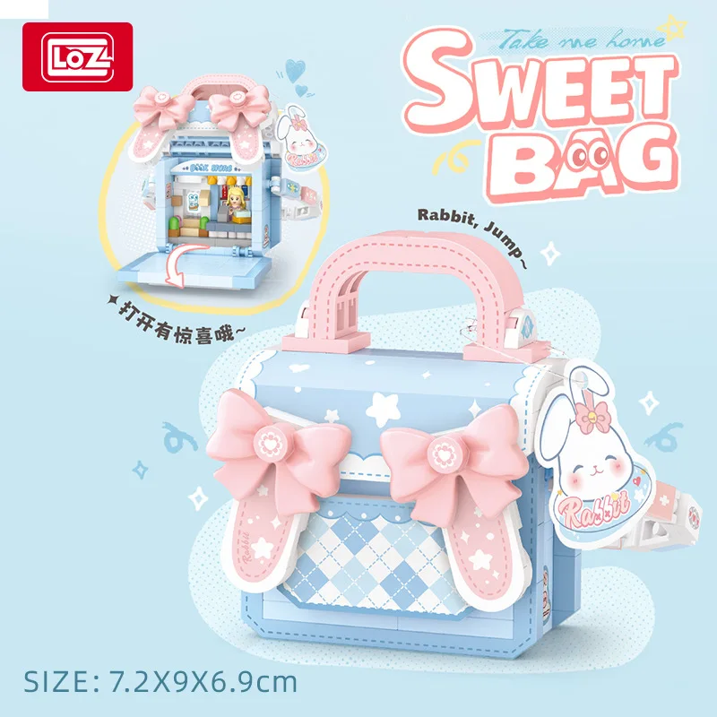 LOZ креативные микро строительные блоки милые сумки каваи набор животных и кошек