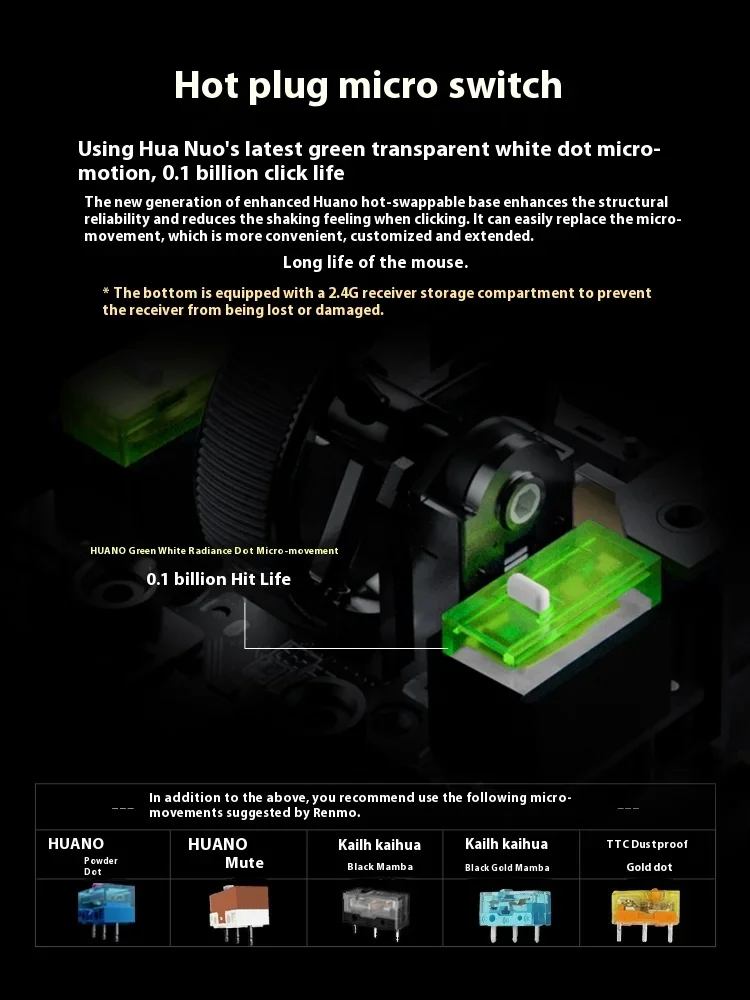 Беспроводная мышь Rawm Sa-SH01 Pro трехрежимная игровая с датчиком Paw3950 8k легкая низкой