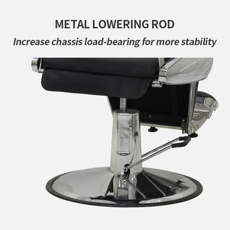 Лидер продаж золотая полка коричневое кожаное ретро-перукарское кресло с