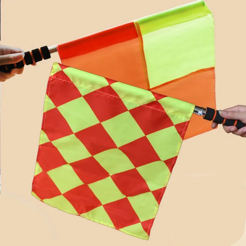

Soccer Referee Flag The Competition Fair Play Sports Match Football Training Linesman Flags Referee Equipment GYH