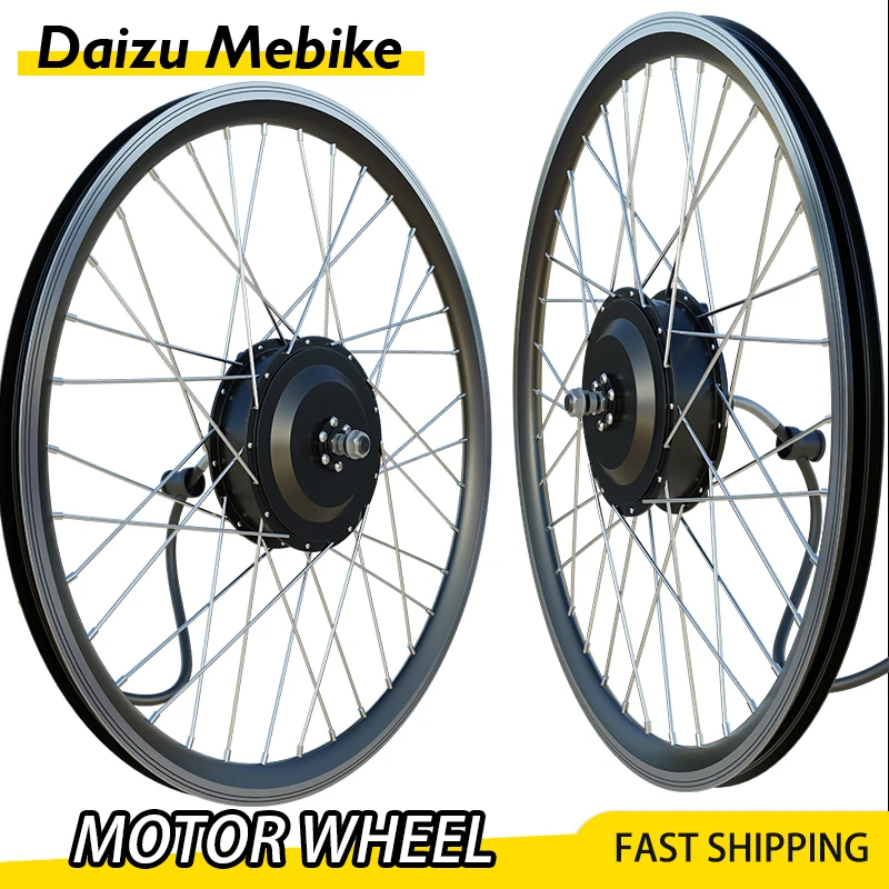 

48V 500W Electric Bicycle Gear Front Hub Motor Rear Wheel Drive eBike Conversion Kit Cassette Freewheel Engine e-Bike Kit