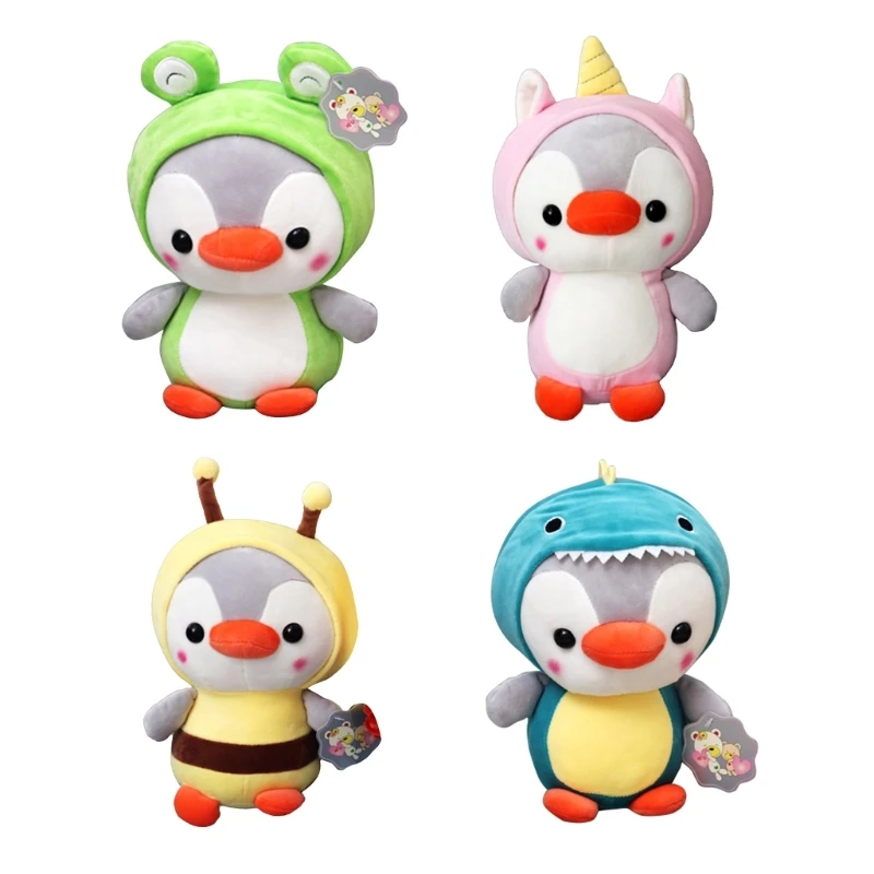 

Penguin Schoolbag Pendant Keychain Ladies Furry Cute Cartoon Plush For Boys Girls Toy Machine