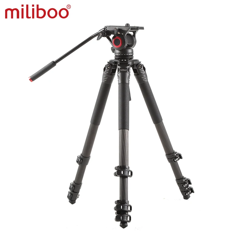 Miliboo T34 Профессиональный штатив для наблюдения за птицами с жидкостной головкой высотой 181 см для профессиональной видеокамеры/видео/цифров...