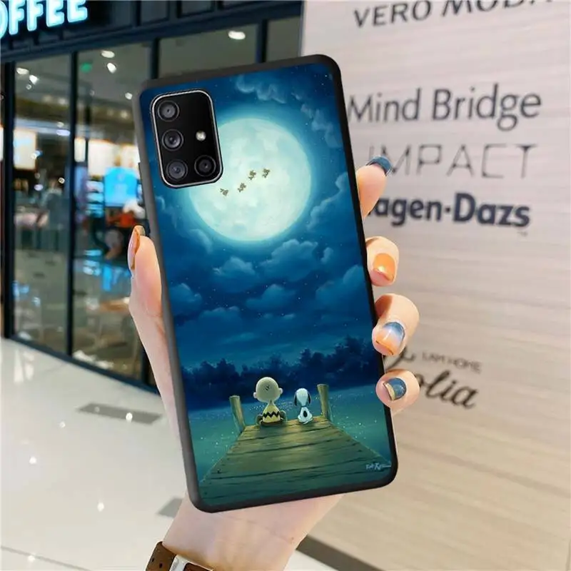 Мультяшный собака Чарли коричневый Снупи чехол для телефона Samsung Galaxy A52 A21S A02S A12 A31
