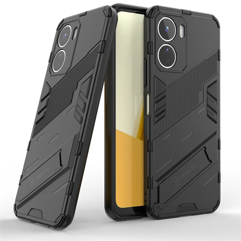 Punk Case For Vivo Y16 Cover For Vivo Y16 Case Shell Coque Fundas Armor Shockproof KidStand Phone Bumper For Vivo Y16