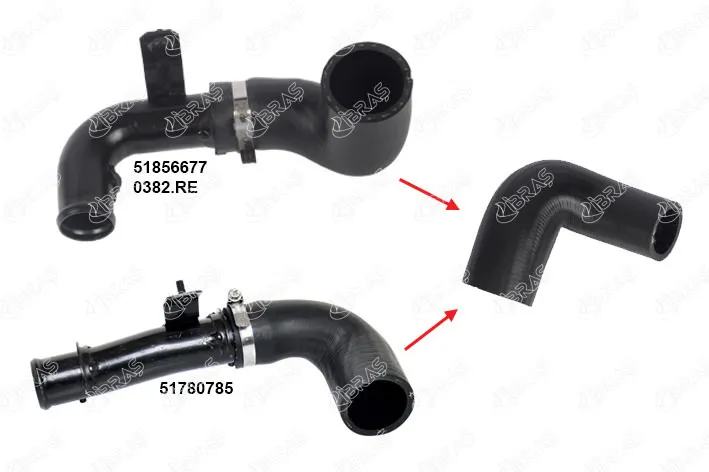 

Для замены шланга типа 15509 FIORINO MULTIJET pipe