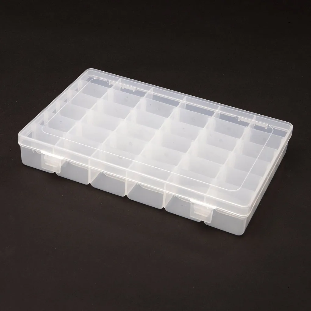 

36 Compartment Slot Plastic Craft Adjustable Storage Box Tool Container