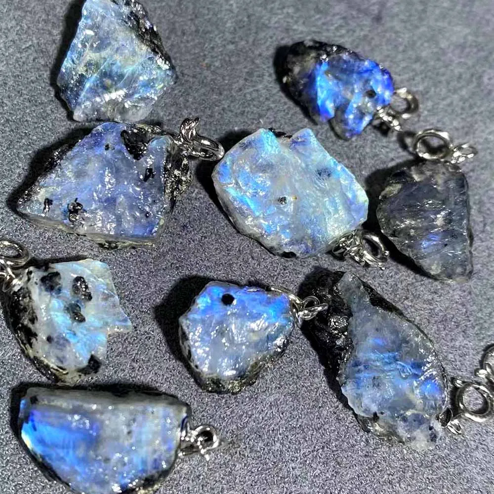 Натуральный Индийский Лунный Камень Незаполированный Целебный Кристалл Рейки