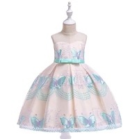 new girls elegant dress skirt butterfly mesh embroidered wedding dress skirt childrens dress princess dress