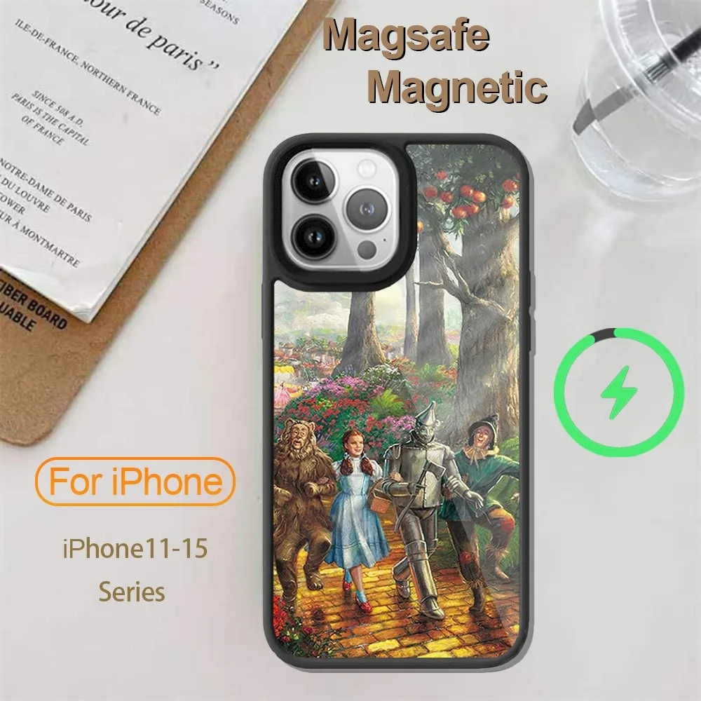 Чехол для телефона с рисунком в стиле м/ф волшебник iPhone 14 13 12 11 15 Pro Max Plus Mini Magsafe