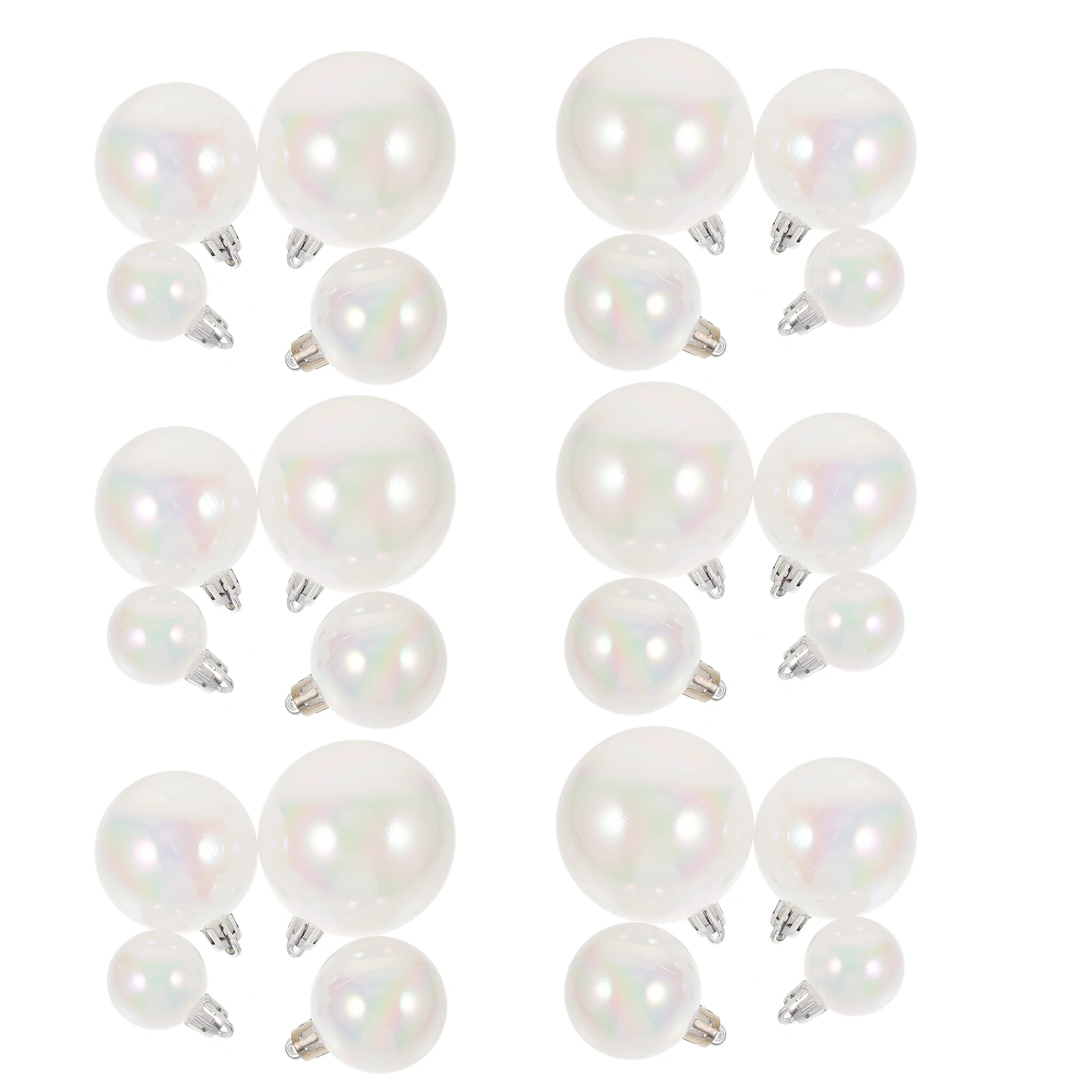 

40 Pcs Xmas Hanging Balls Decoration Christmas Props Decorations Party Plastic Pink Cake