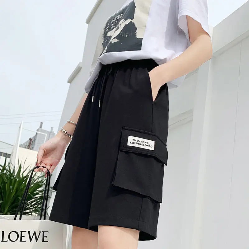 Men's Shorts In Summer Thin Trend Beach Pants Handsome Loose Korean Students Ins Casual Pants.