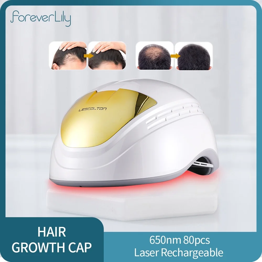 

Hair Growth Device Laser Hair Growth Helmet Laser Cap Hair Loss Treatments for Men and Women Wireless Rechargeable