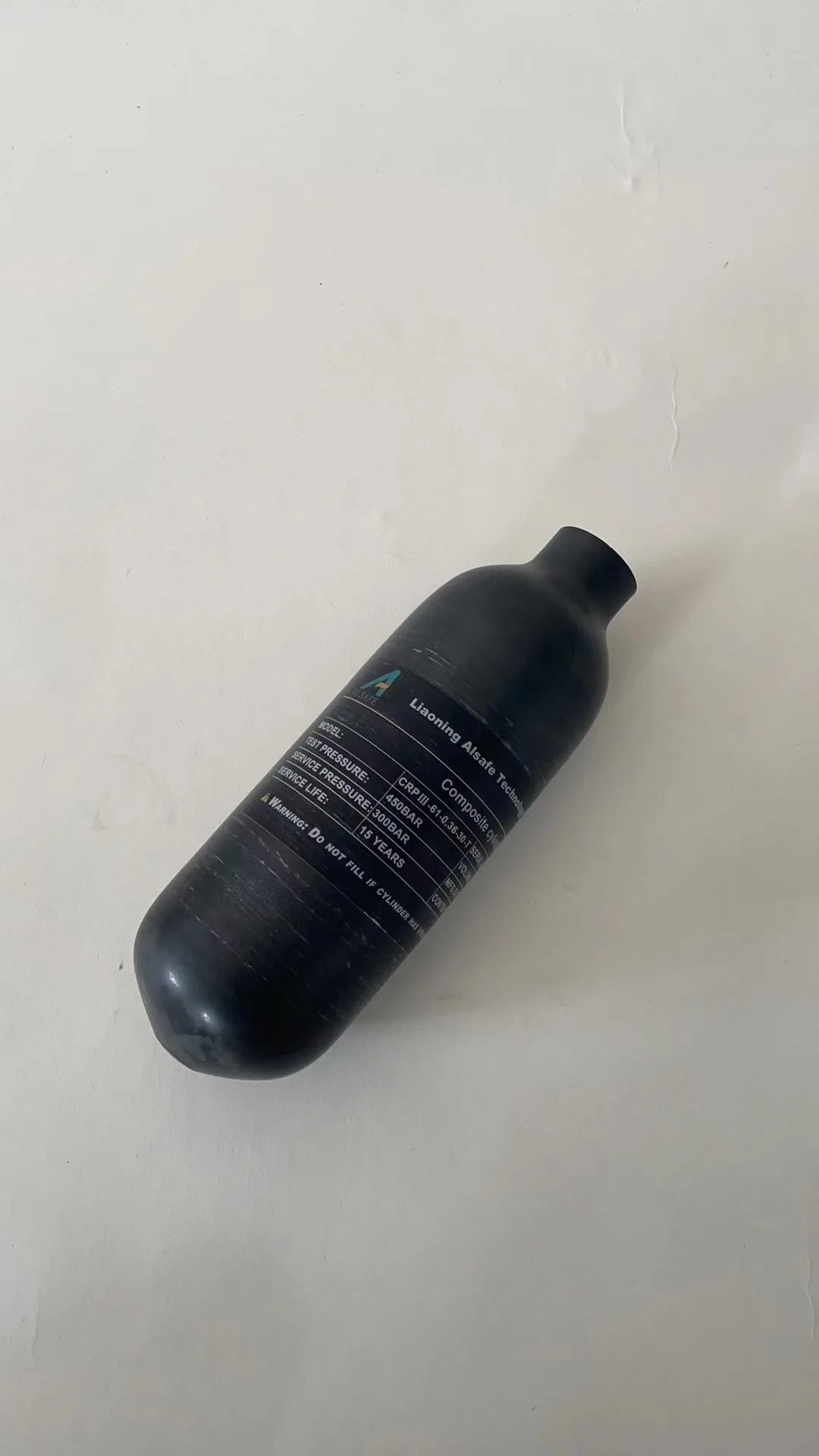Фото Alsafe 300Bar 30Mpa 4500Psi компактный 0,48L 480cc цилиндр из углеродного волокна высокого давления HPA бак M18*1,5 №3