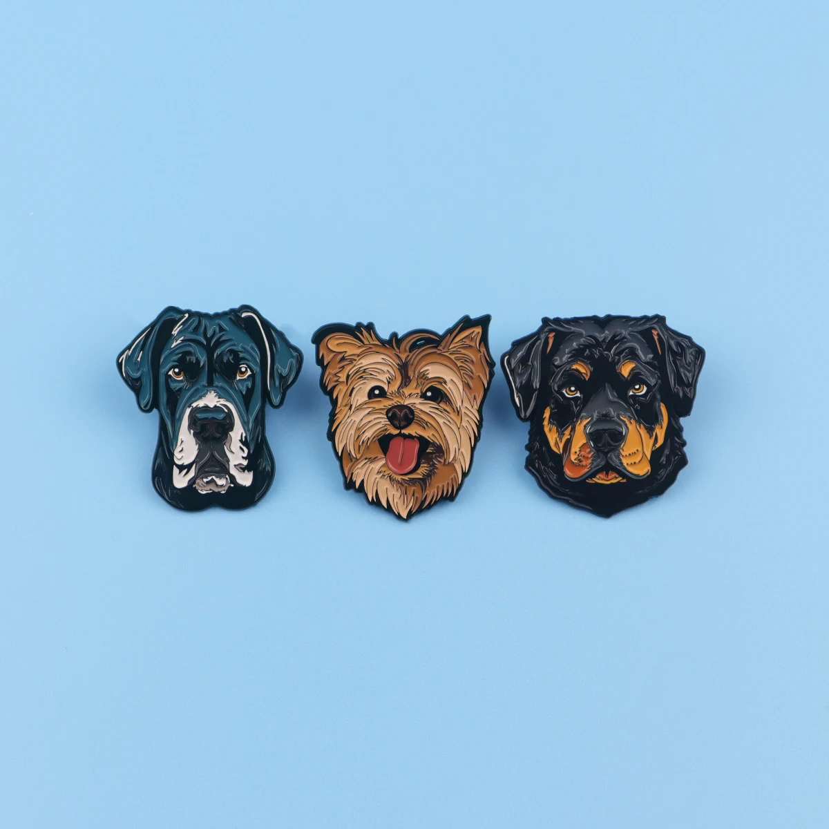 The Pet Dogs Enamel Pin Lapel Animals Backpacksks Brooches For Clothing Metal Fashion Jewelry Accessories Gifts