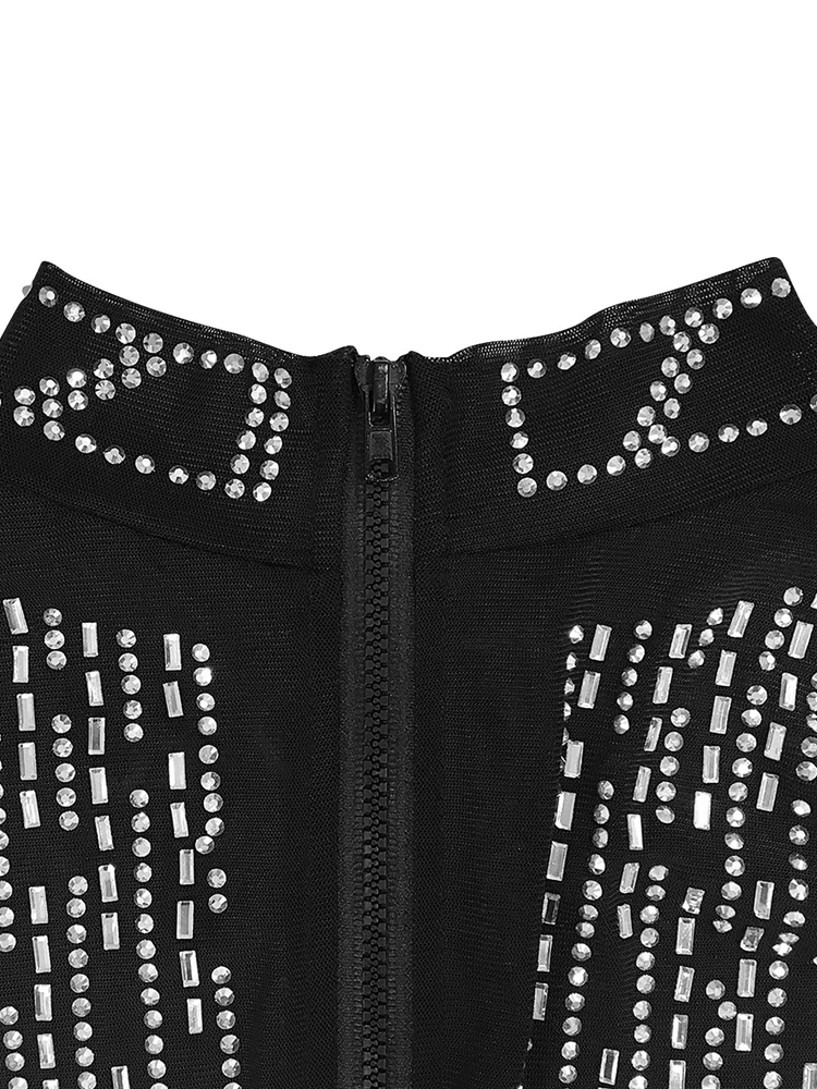 Сексуальный комплект из двух предметов iDress с кристаллами вечерняя Клубная