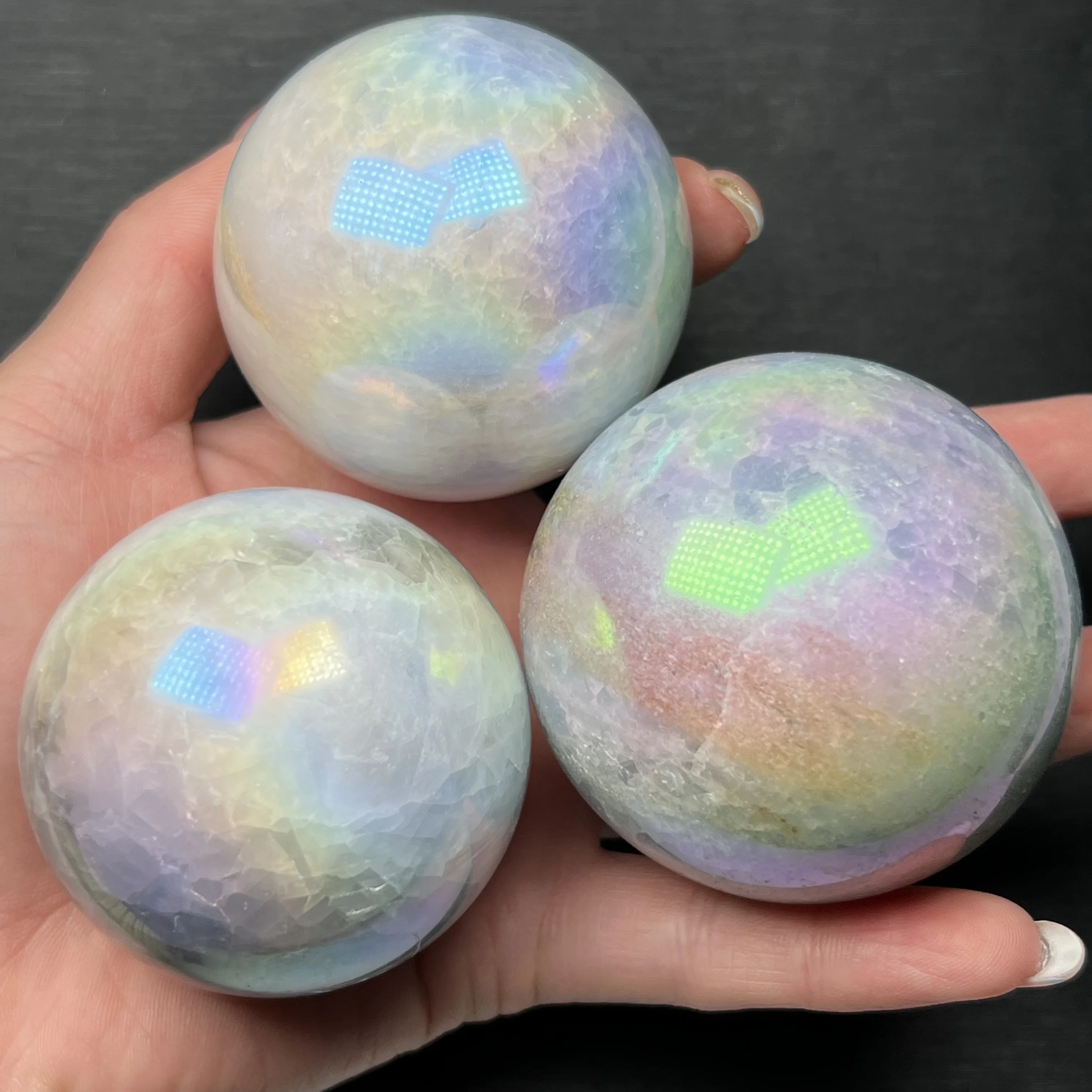 

Натуральный кристалл Aura Kyanite, сфера, отлично подходит для медитации, украшение для дома, чакра рейки, 1 шт.