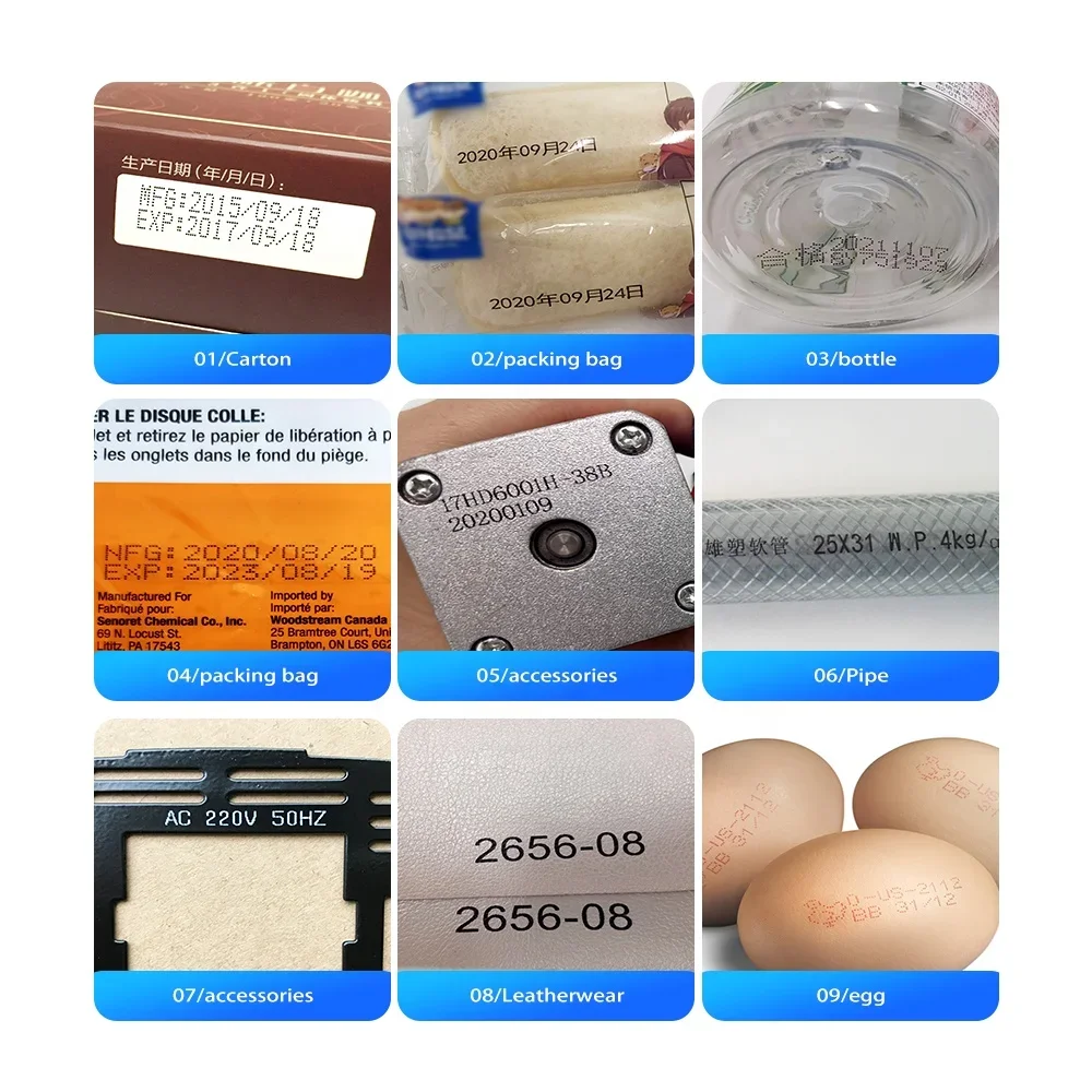 Фото Мини-принтер Tij Портативная машина для ручной печати QR-код Принтер для логотипа Недорогой цифровой настольный струйный принтер для печати данных №3